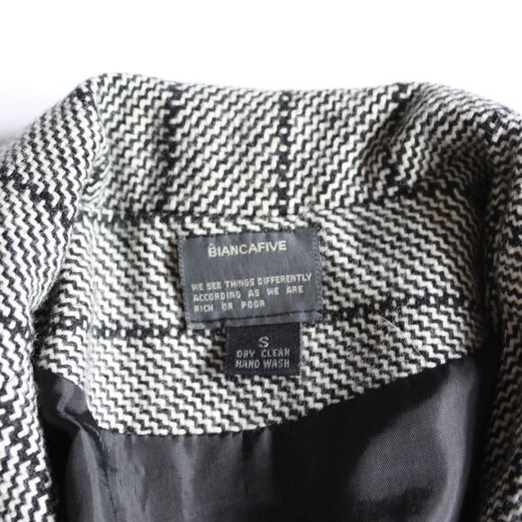 Vtg 80s Biancafive Power Suit Jacket Women's Size Small Gray - Picture 4 of 7